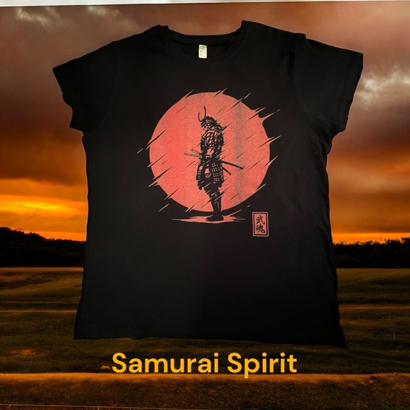 Samurai Spirit, Japan Warrior, Tee Shirt, Woman’s Large - Picture 1 of 9